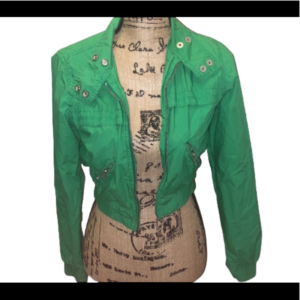 Levi's Bright Green Lightweight Bomber Jacket